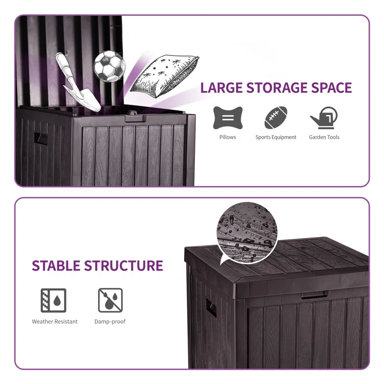 50 Gallon Outdoor Storage Deck Box