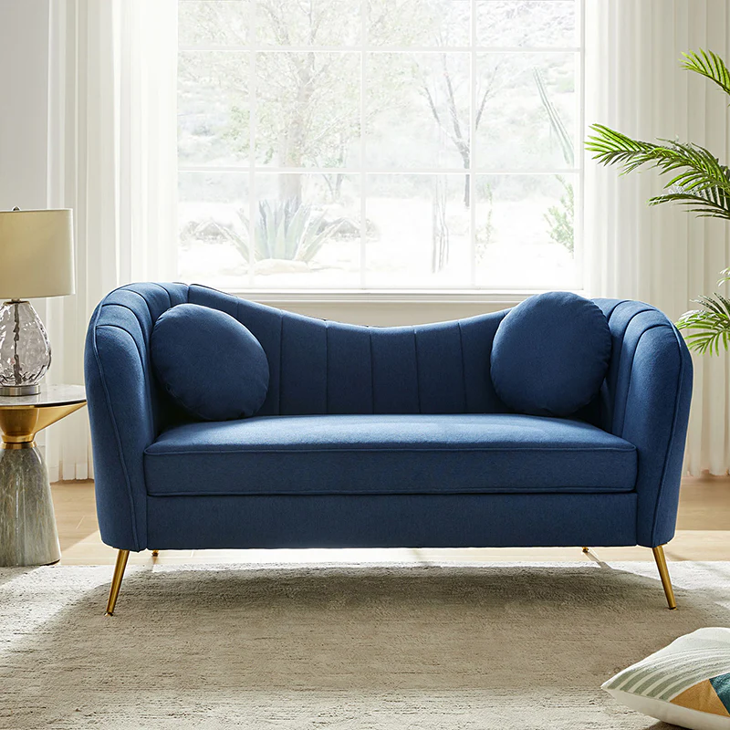 Emilio Contemporary Tufted Back Elegant and Comfortable Loveseat