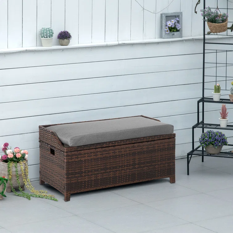 Wicker Outdoor Bench