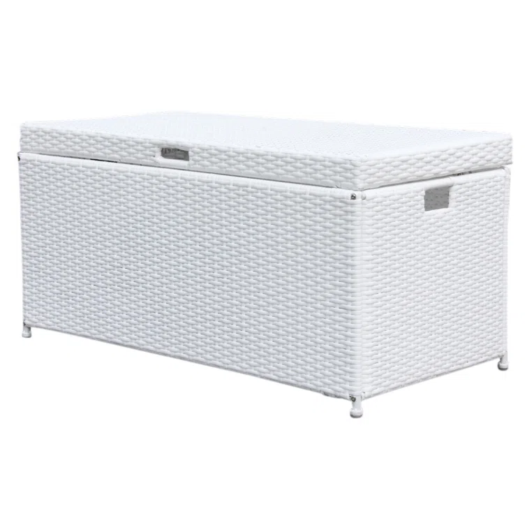 Jeco Inc. 40'' W 70 Gallons Water Resistant Wicker Deck Box
