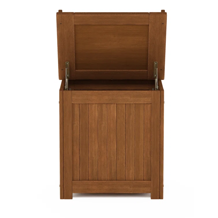 Loon Peak® Ermont 20.3'' W 1 Gallons Water Resistant Solid Wood Deck Box in Natural