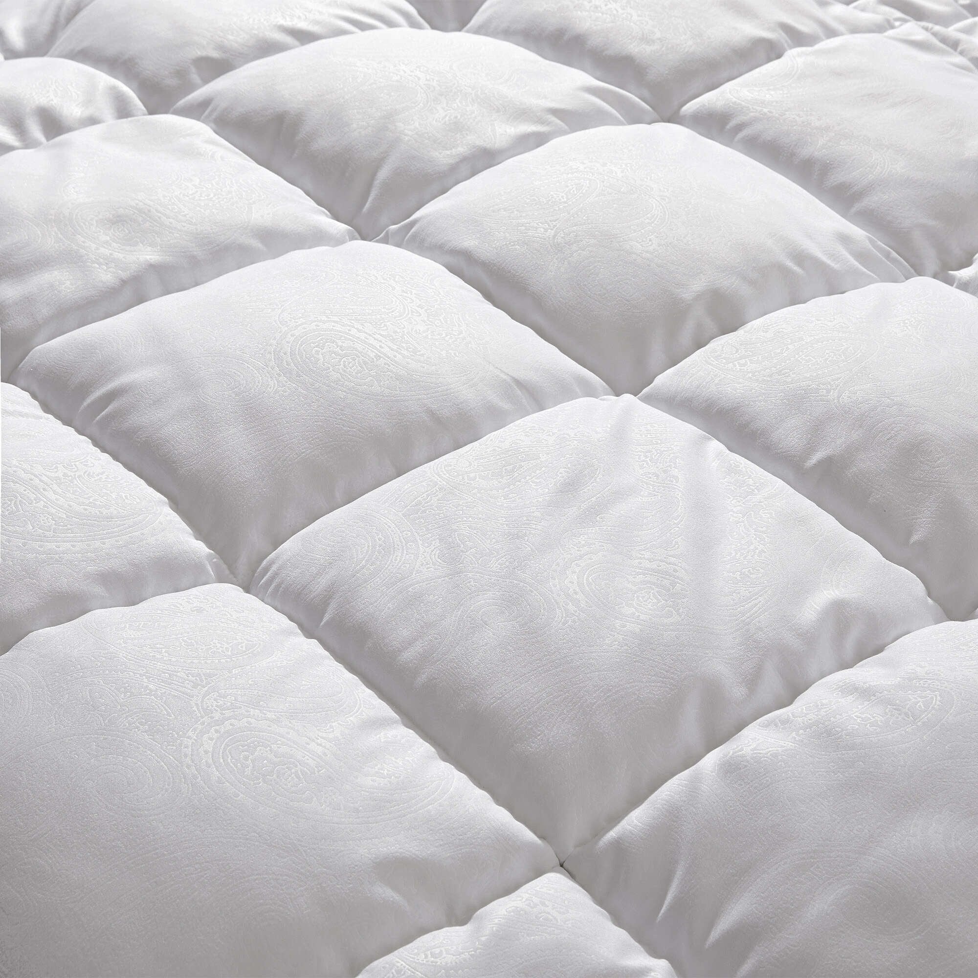 All Season Boho Paisley Embossed Down Alternative Duvet Comforter