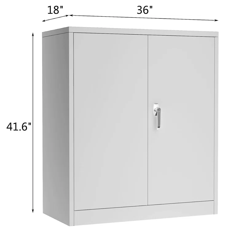 Steel Single Storage Cabinet ( 41.6'' H x 36'' W x 18'' D)