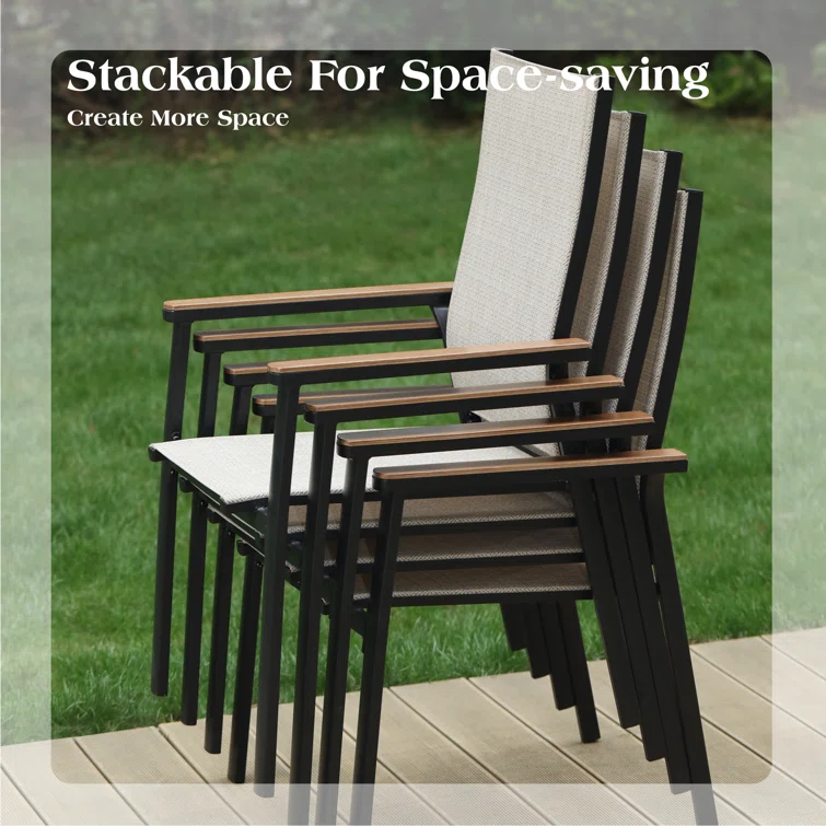 Romio 4 - Person Square Outdoor Dining Set