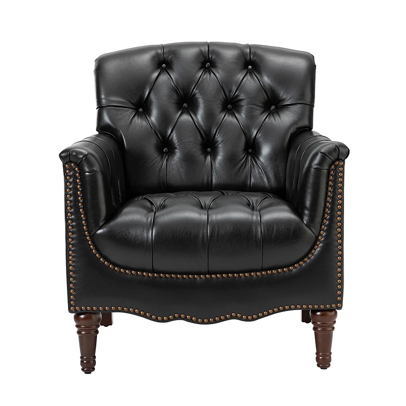 Enrique Genuine Leather Armchair