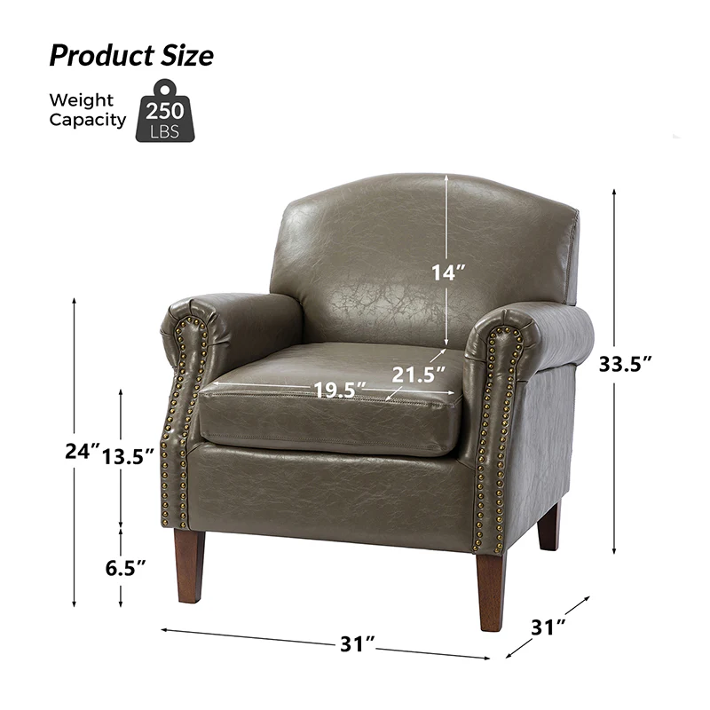 Gianfranco Vegan Leather Armchair