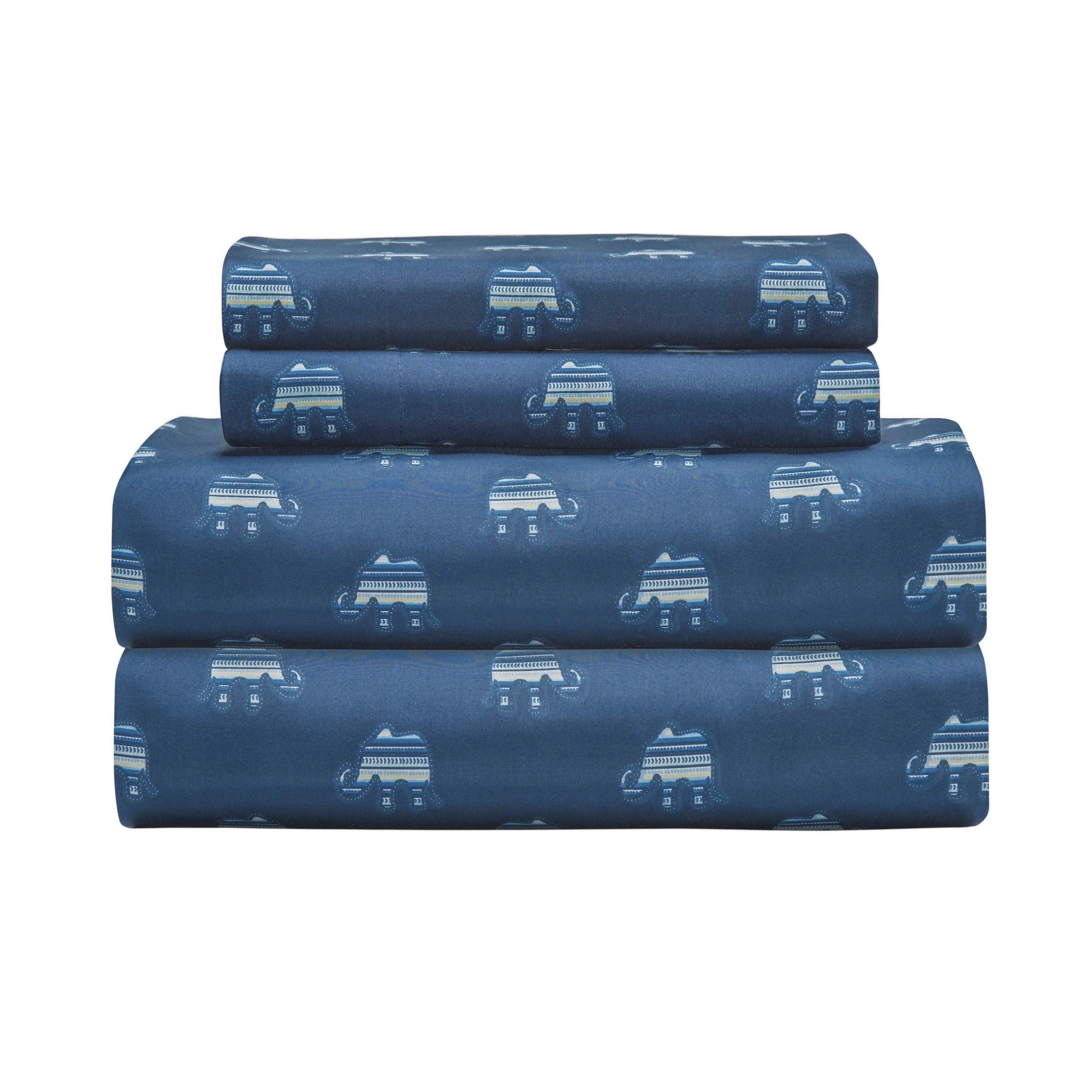 Whimsical Printed Pattern Microfiber Bed Sheet Set