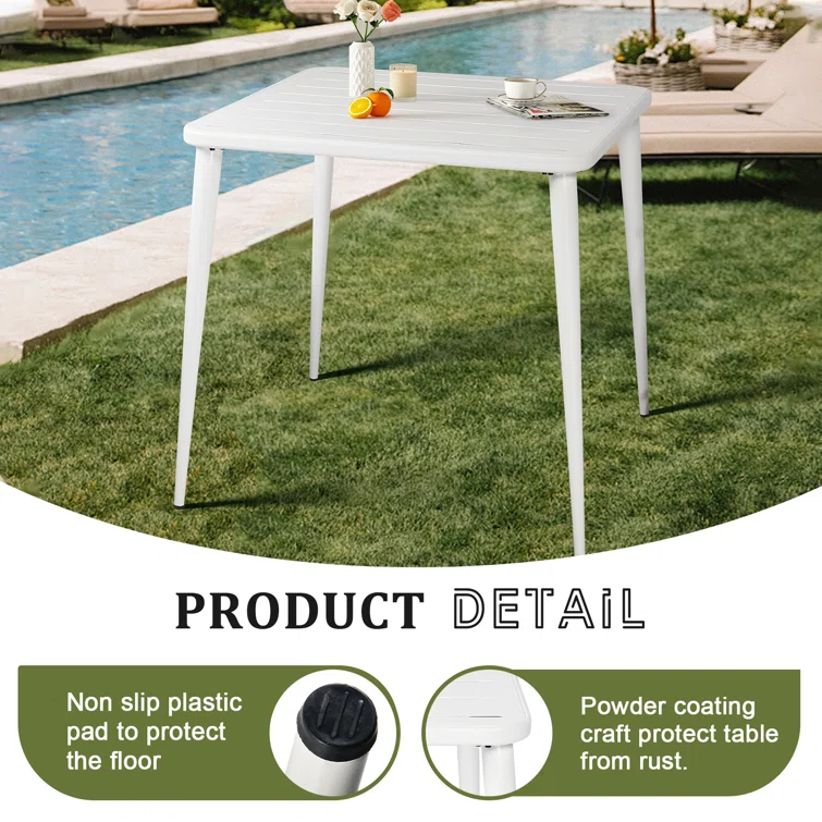 Laudie 4 - Person Square Outdoor Dining Set