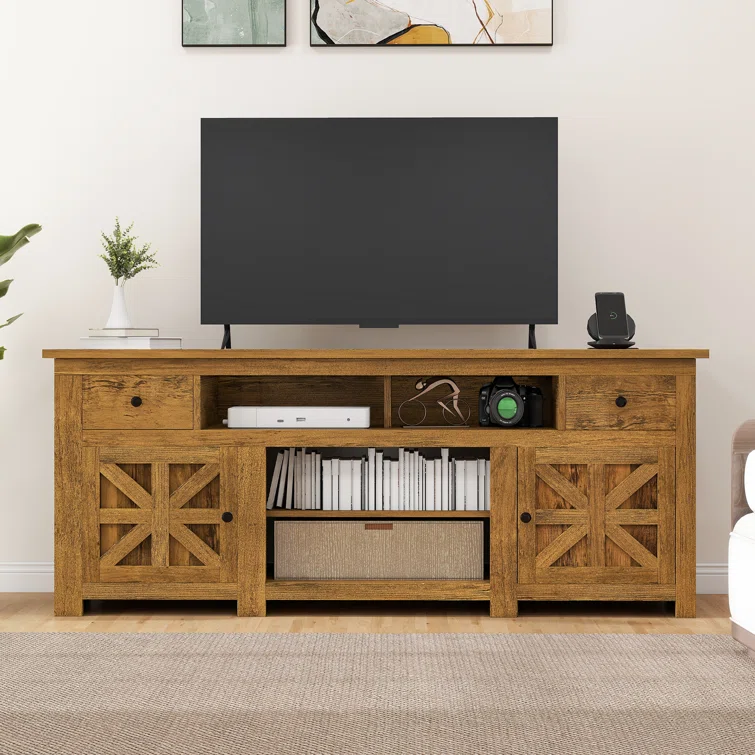 Farmhouse TV Stand for TVs up to 80