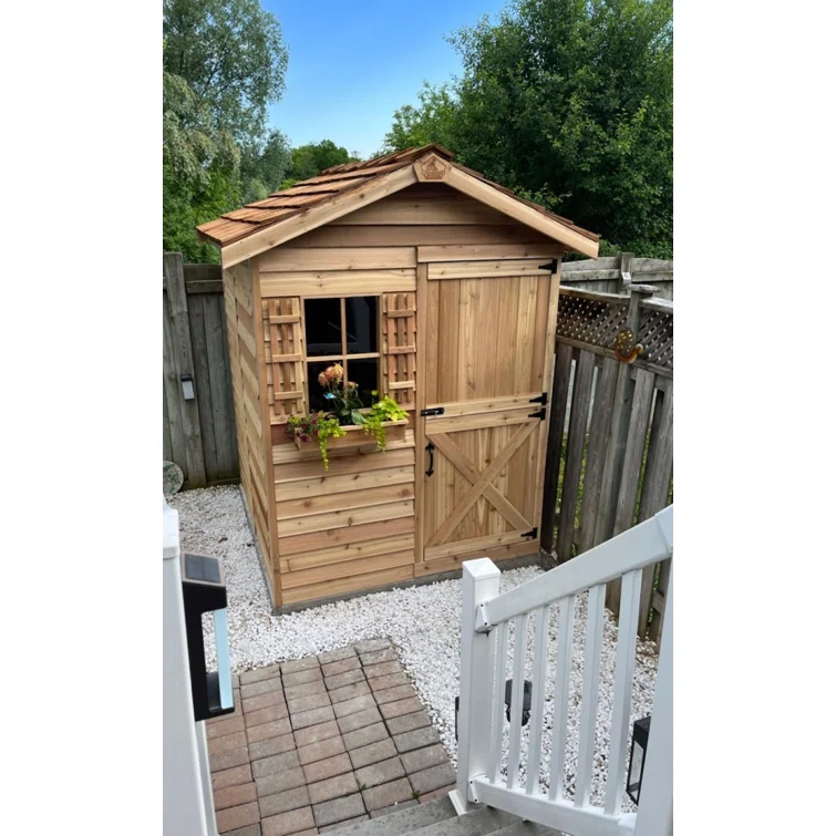Gardener Western Red Cedar Wood Traditional Storage Shed