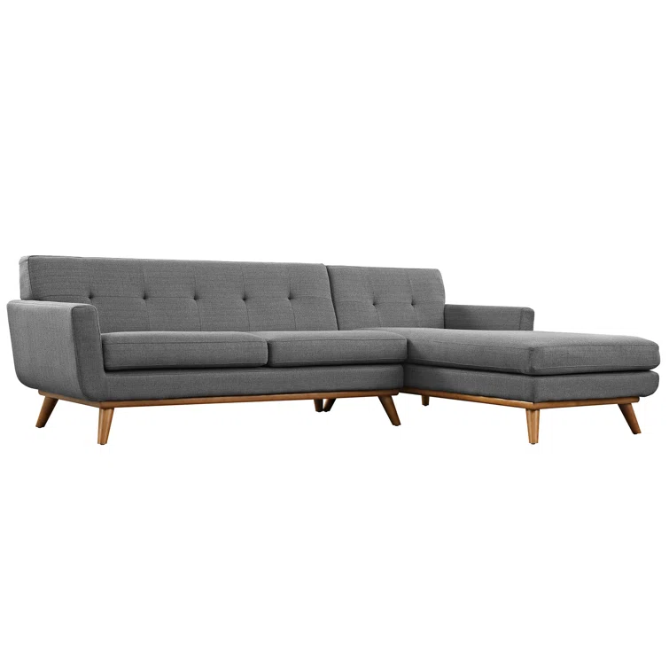 Engage Mid Century Modern Tufted Sectional