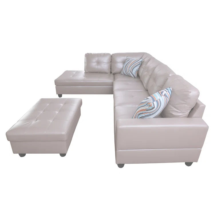 Betson 3 - Piece Faux Leather Sectional