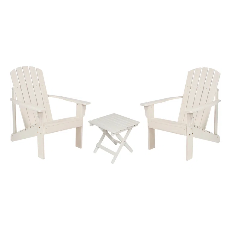 Grandview Outdoor Adirondack Chair and Side Table Set