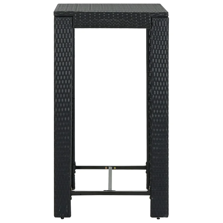 Patio Bar Set Outdoor Bistro Set Bar Stool Bistro Table Poly Rattan