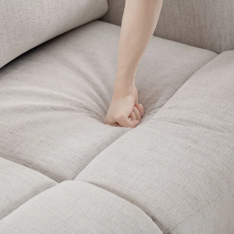 Ibach 3 - Piece Modern and Overstuffed Soft Power Reclining Sectional with Cupholders and Storage