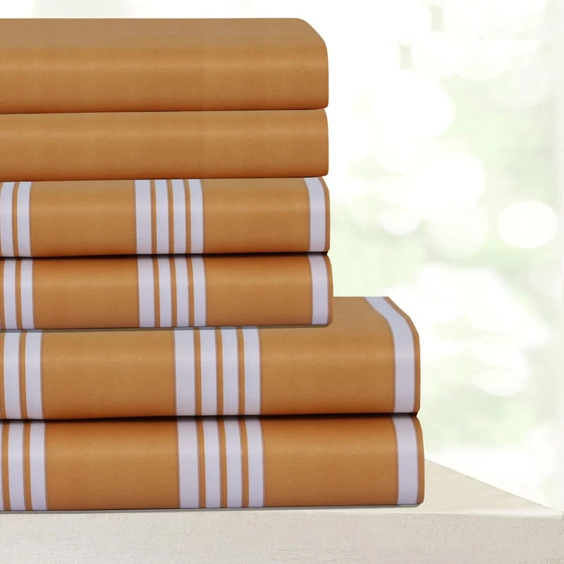 Charlotte Beverly Hills 400 Thread Count Egyptian Quality Cotton Sheets Set with BONUS Pillowcases