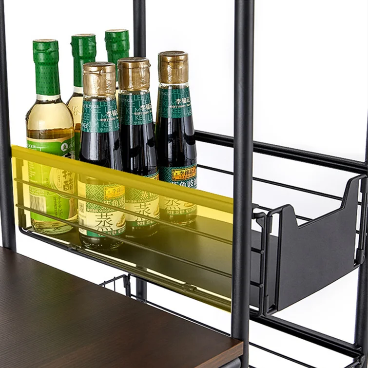 45" H X 28" W X 14" D Kitchen Freestanding Storage Rack with Wheel