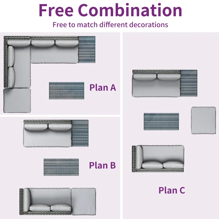Camoren 5 - Person Seating Group with Cushions