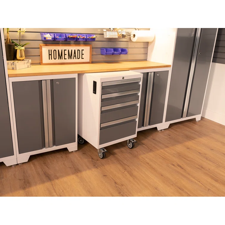 Bold Series 9 Piece 76.75'' H x 132'' W x 18'' D Garage Storage Cabinet Set