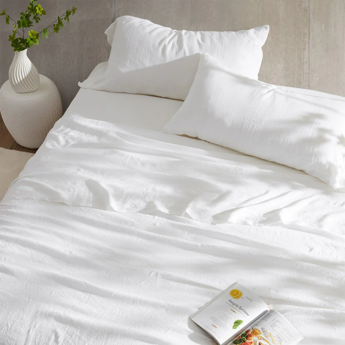 Dark Sky Reserve® - Portugal Made 100% Linen Sheet Set - White