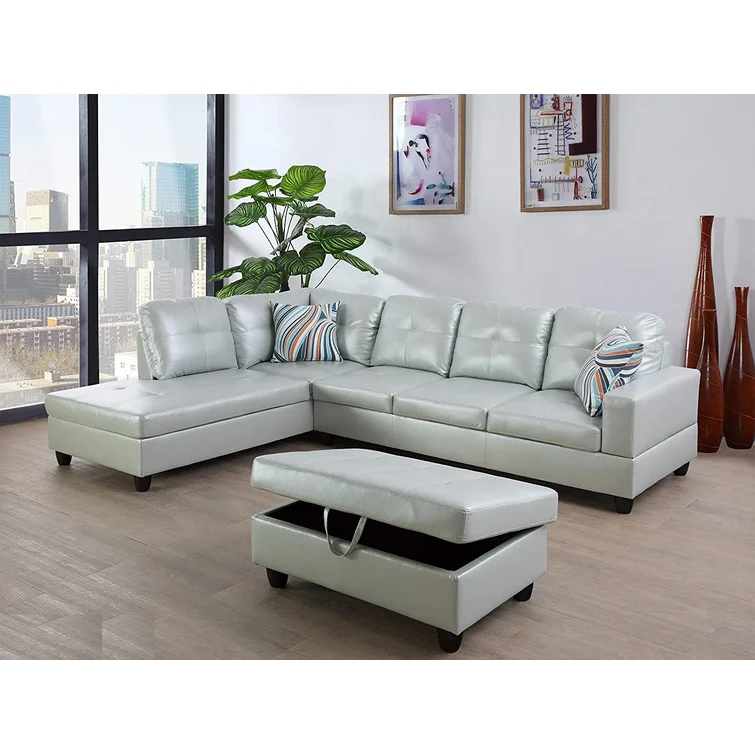 Maumee Faux Leather Sectional