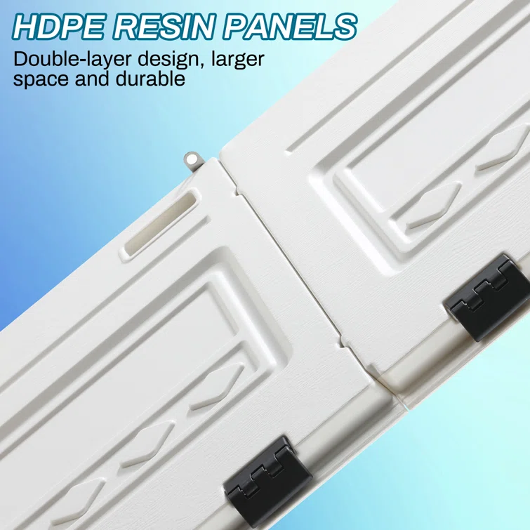 4 ft. W x 2 ft. D Metal Resin Vertical Tool Shed