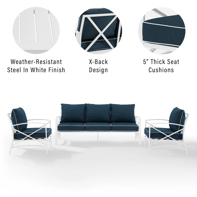 Mosier 5 - Person Outdoor Seating Group with Cushions