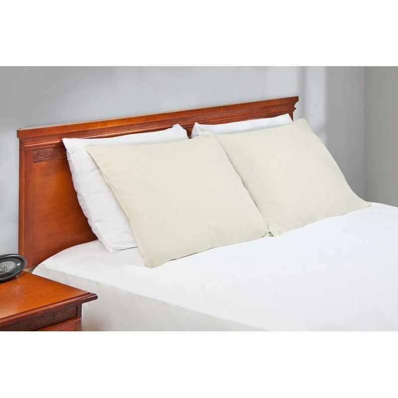 A1HC 100% Organic Cotton Pillowcase, 300 Thread Count, 2-Piece GOTS Certified , Fair Trade Certified, Soft & Silky Sateen Weave