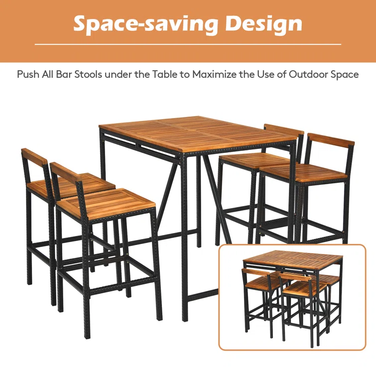 Nigel 4 - Person Square Outdoor Dining Set