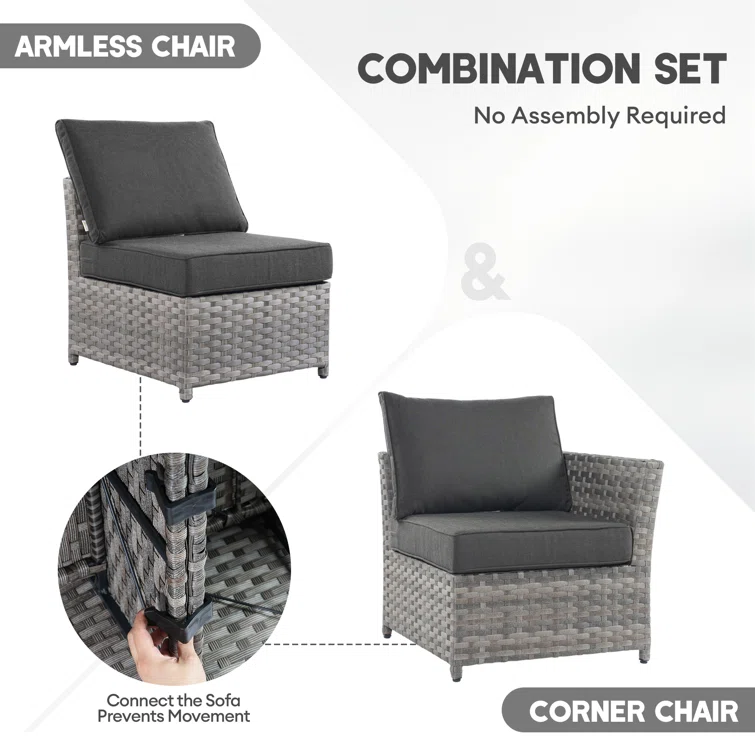 Kloster 6 - Person Outdoor Seating Group with Cushions