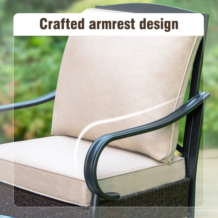 Argyri 5 - Person Outdoor Seating Group with Cushions