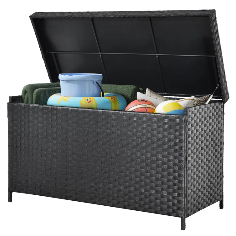 YITAHOME 60.23'' W 170 Gallons Water Resistant Metal Deck Box