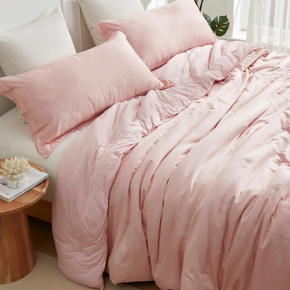 Cold Pandas Knitting - Coma Inducer? Oversized Comforter Set - Rose Quartz