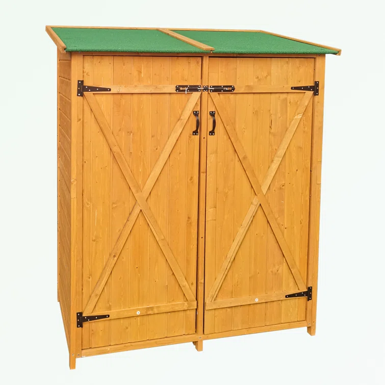 4 ft. W x 2 ft. D Wood Vertical Tool Shed