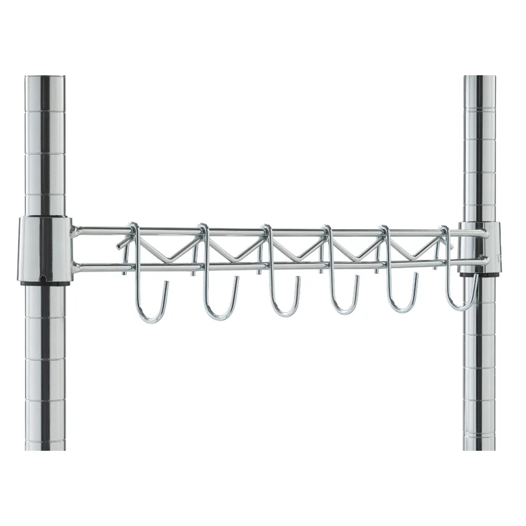 36" W x 18" D x 72" H 5 Tier Wire Shelving with Sidebar and Wheels