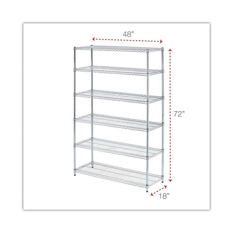 48'' W Steel Shelving Unit