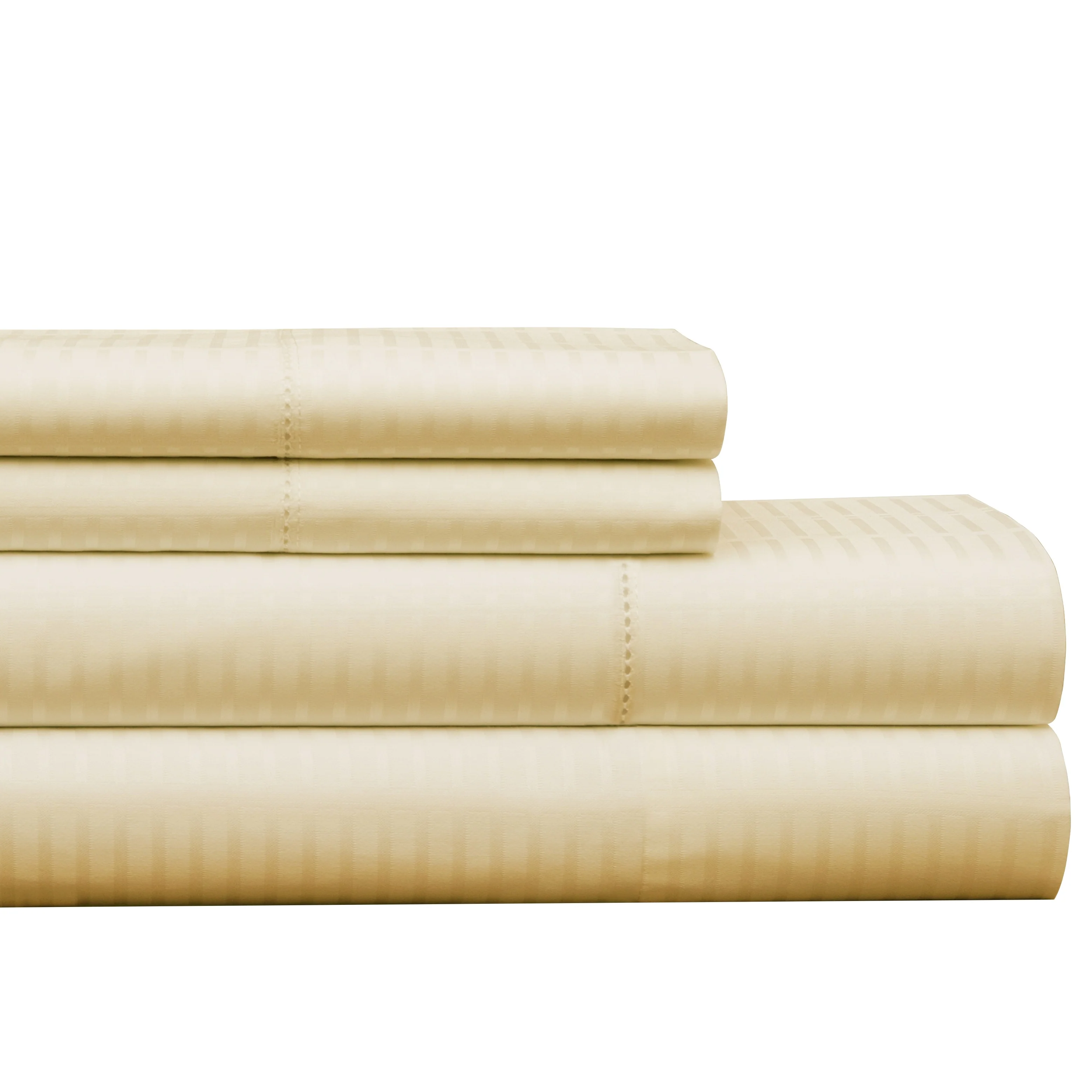 Pointehaven 450 TC Dobby Long Staple Cotton Oversized Bed Sheet Set