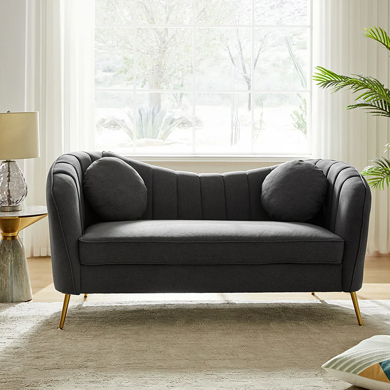 Emilio Contemporary Tufted Back Elegant and Comfortable Loveseat