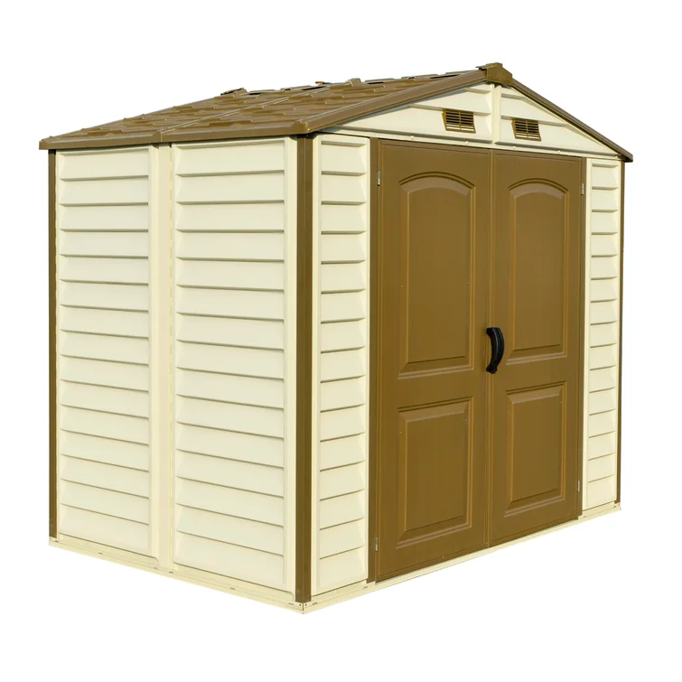 8 ft. W x 5.5 ft. D Plastic Storage Shed