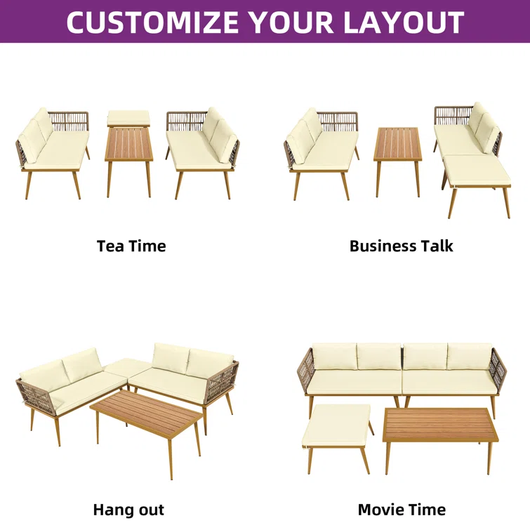 Aradhana 5 - Person Outdoor Seating Group