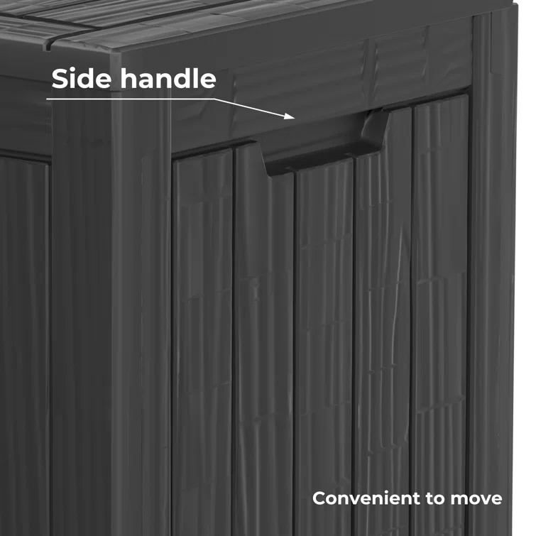 Emperic Design 18.11'' W 28 Gallons Water Resistant Resin Lockable Deck Box