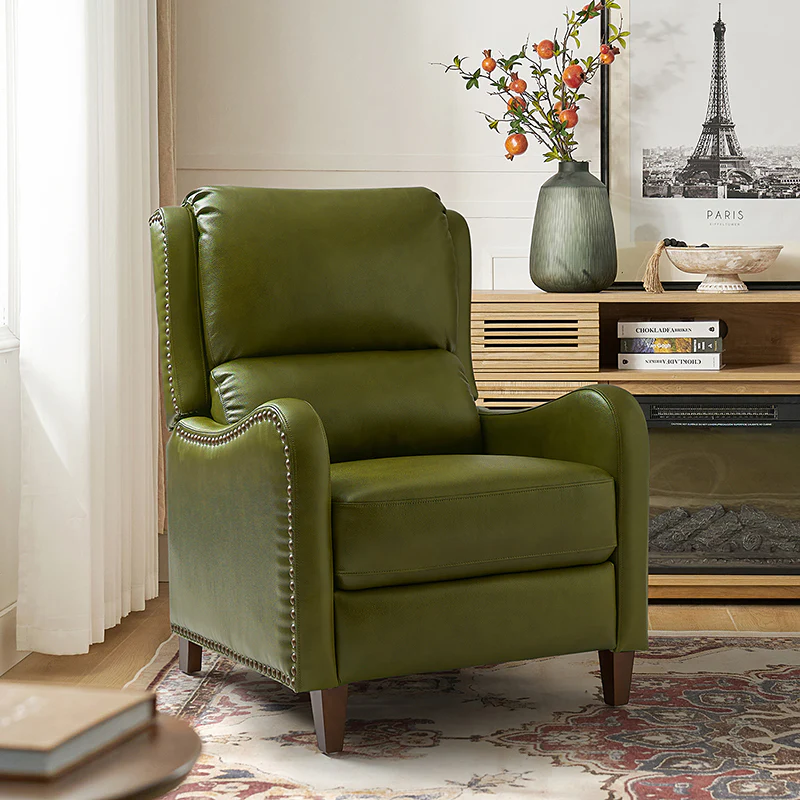 Deliat Genuine Leather Rocker Recliner