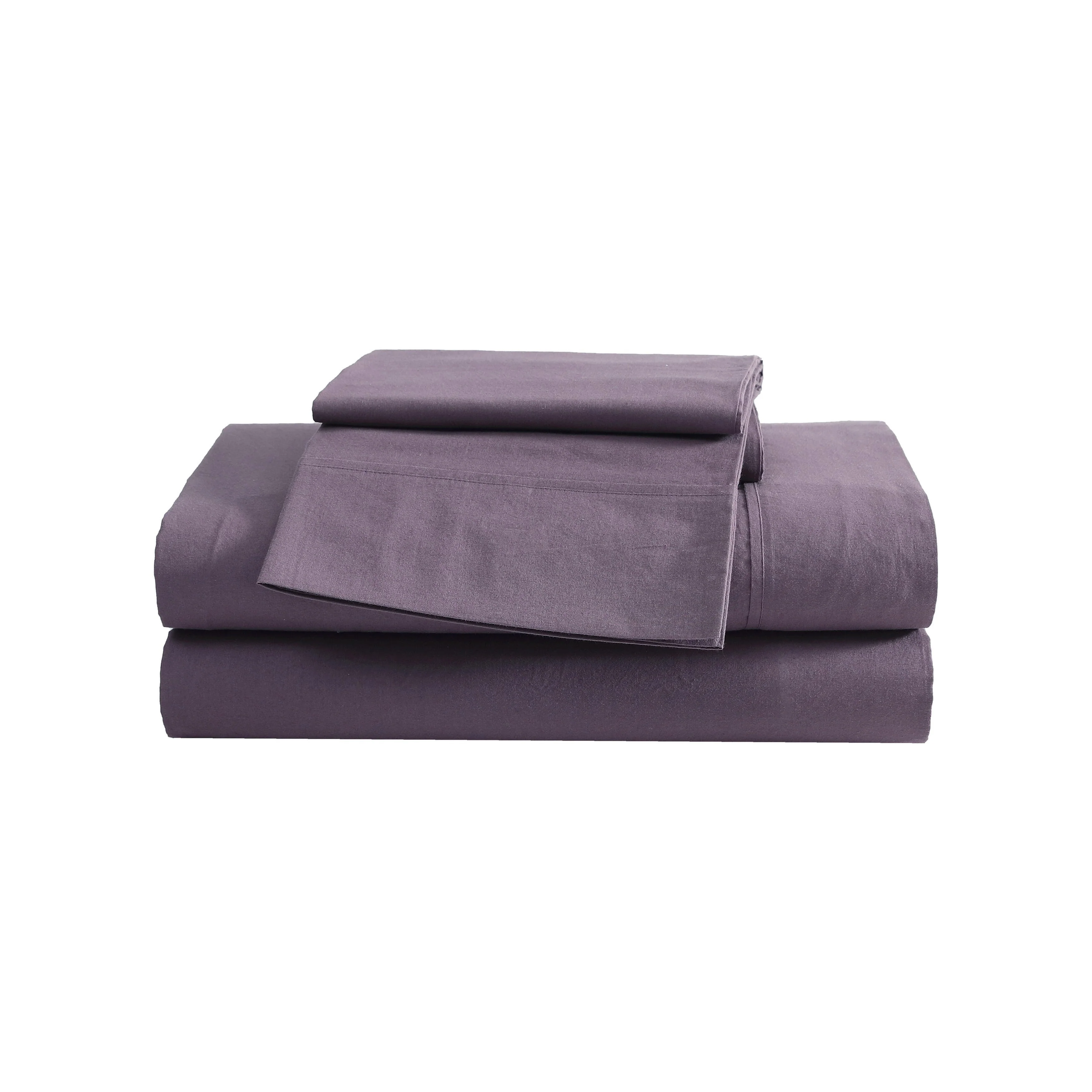 Eddie Bauer Brushed Percale Solid Cotton Sheet Set