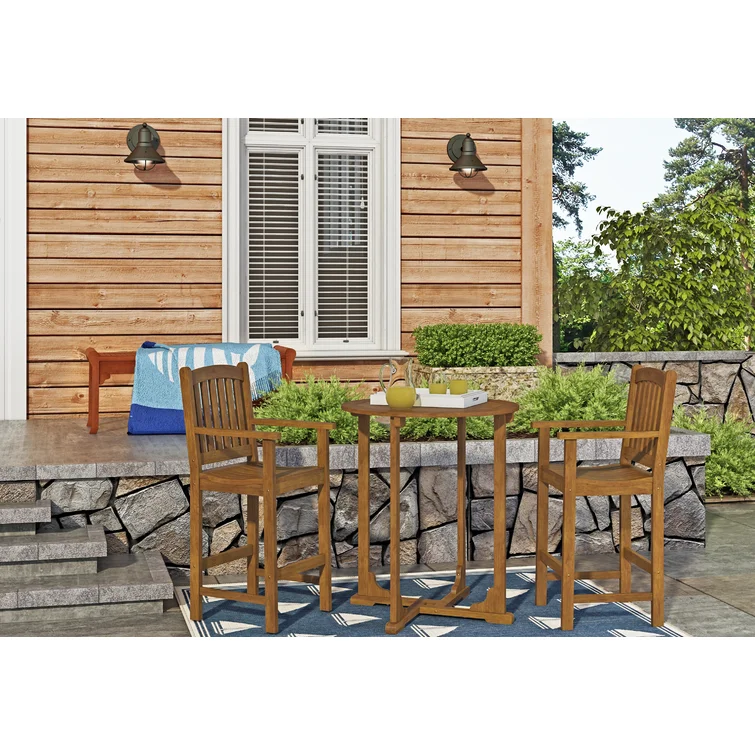 Blaser 2 - Person Round Outdoor Dining Set