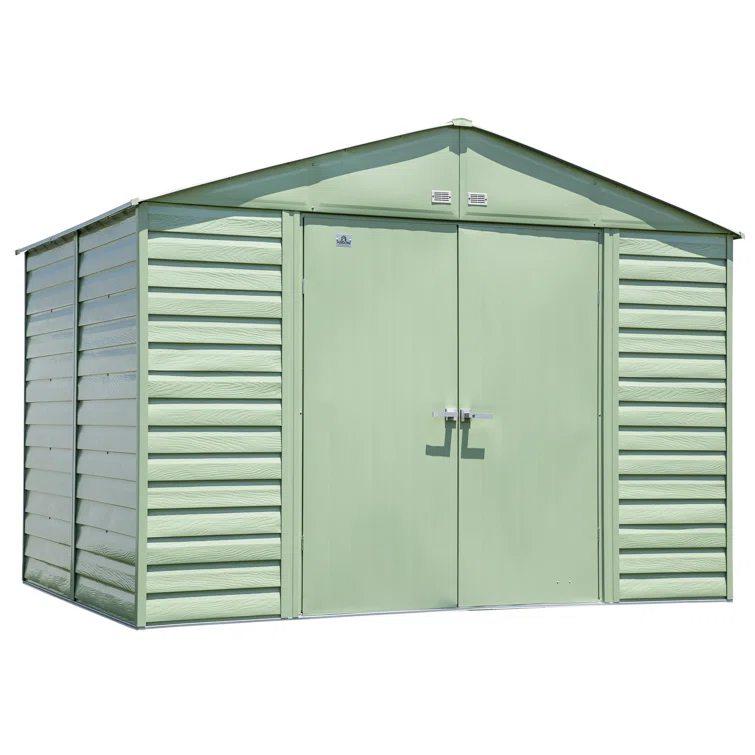 10 ft. W x 12 ft. D Metal Storage Shed