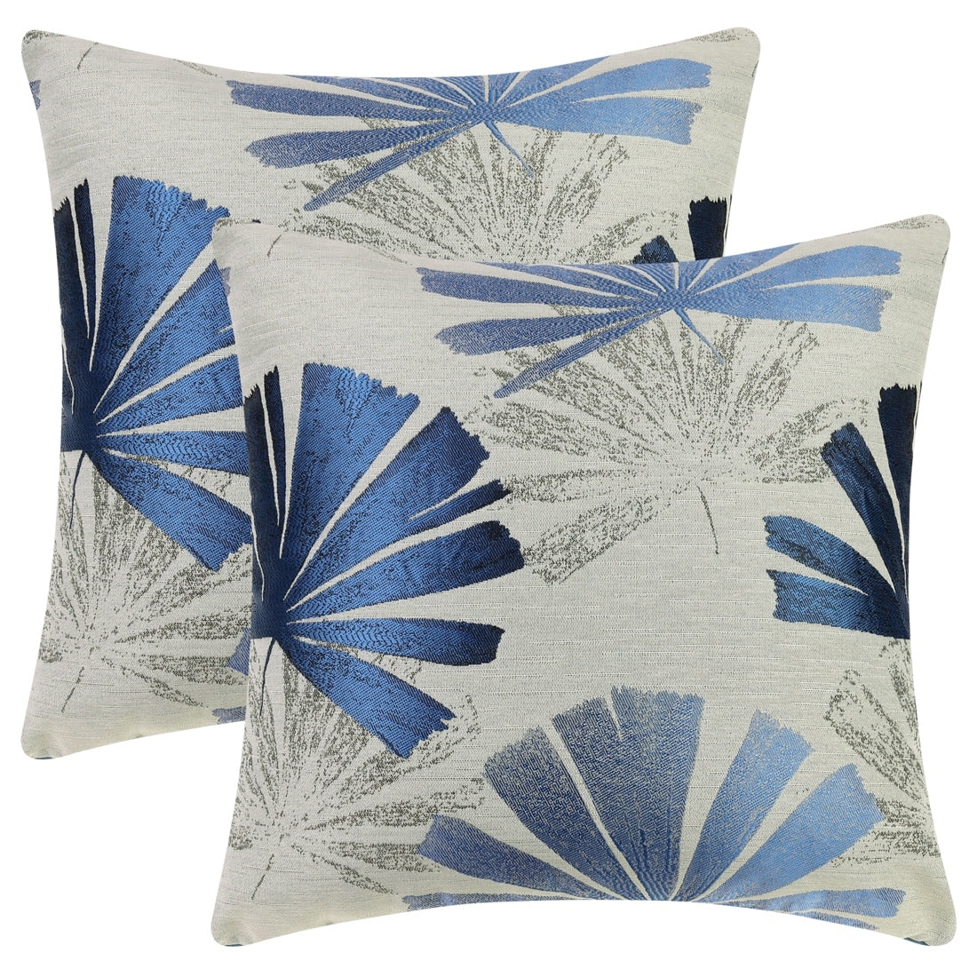 Set of 2 Tropic Leaf Throw Pillow Covers Plants Leaf Pattern Stylish Cushion Cases Home Decor Pillowcases