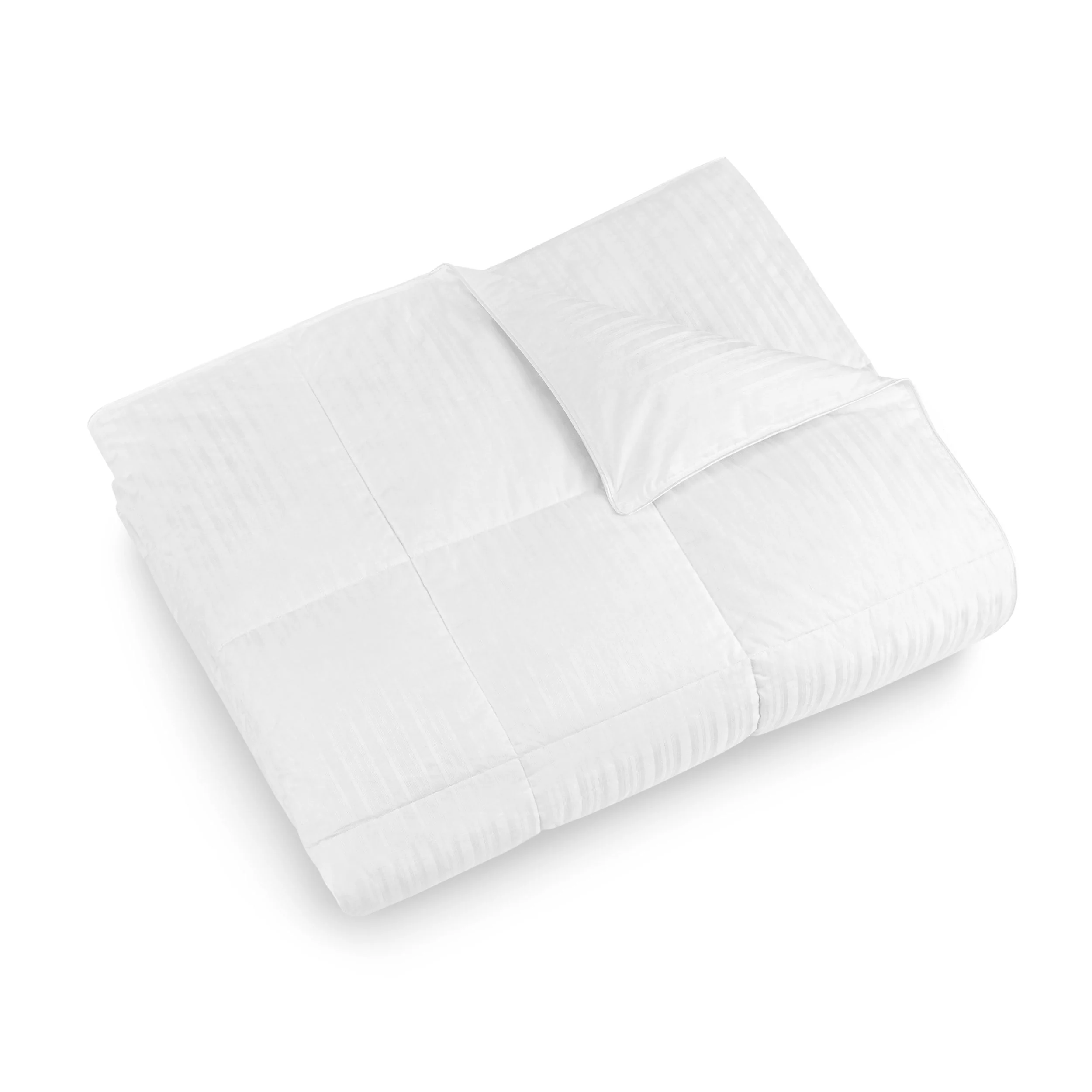 Eddie Bauer 700FP White Goose Down Damask Cotton Oversized Comforter
