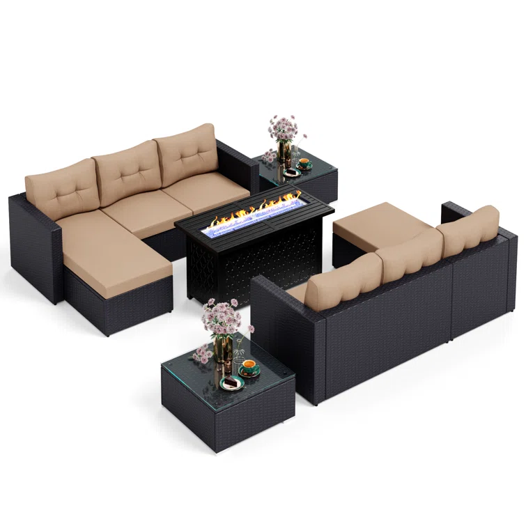 Alyah 6 - Person Outdoor Seating Group with Cushions