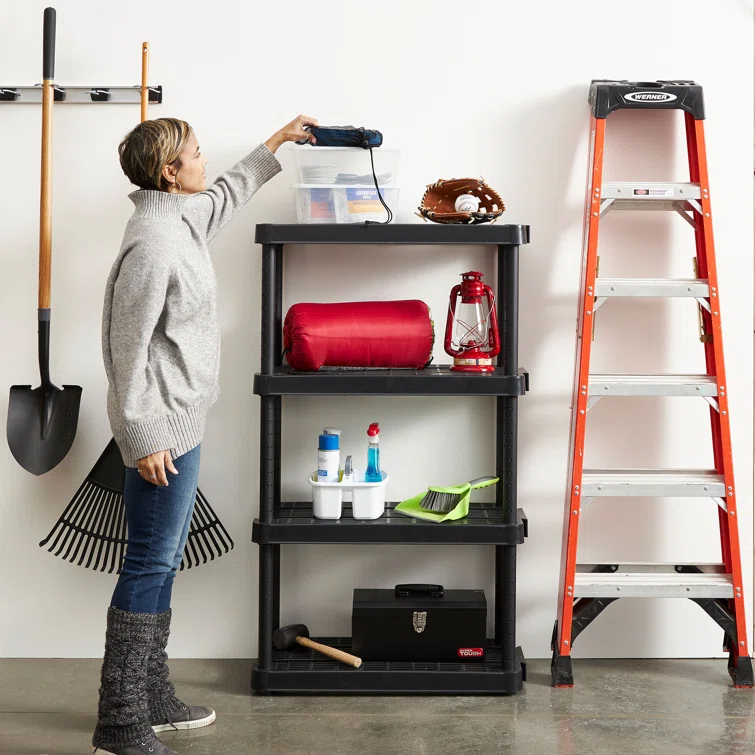 32'' W Plastic Shelving Unit