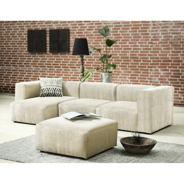Winnie 4 - Piece Corduroy Sectional